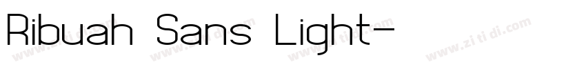 Ribuah Sans Light字体转换 Ribuah Sans Light字体转换